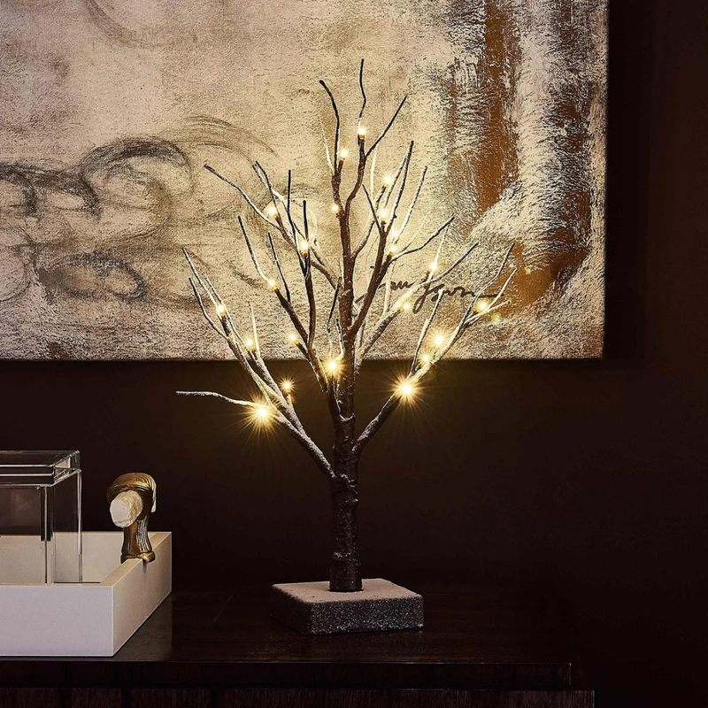 Árvore de Natal Decorativa Premium com Toque Invernoso