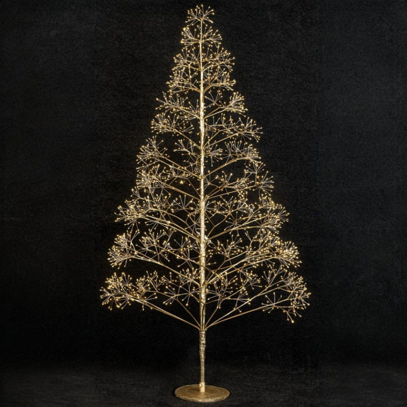 Árvore de Natal Bétula de 180cm com Luzes LED Quente e Fria ✨