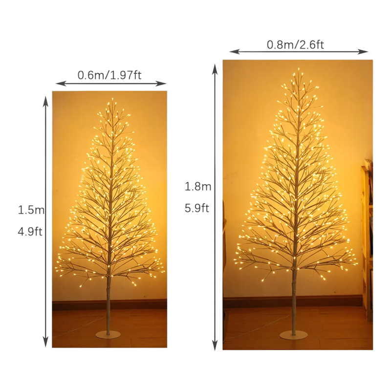 Árvore Cintilantes LEDs Embutida - Ideal para sua Decoração ✨